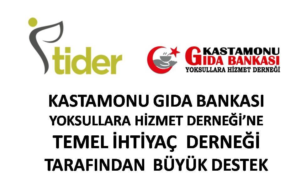 TİDER’den Derneğimize 500 Kişilik Gıda Paketi Desteği